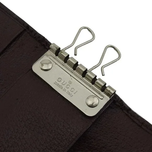GUCCI Key holder Beige Brown Green Women 146211 Authentic secondhand - Picture 5 of 7